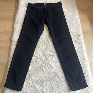 ZARA Men's  blue casual pants, slim straight fit. Features two back pockets ‎ 32